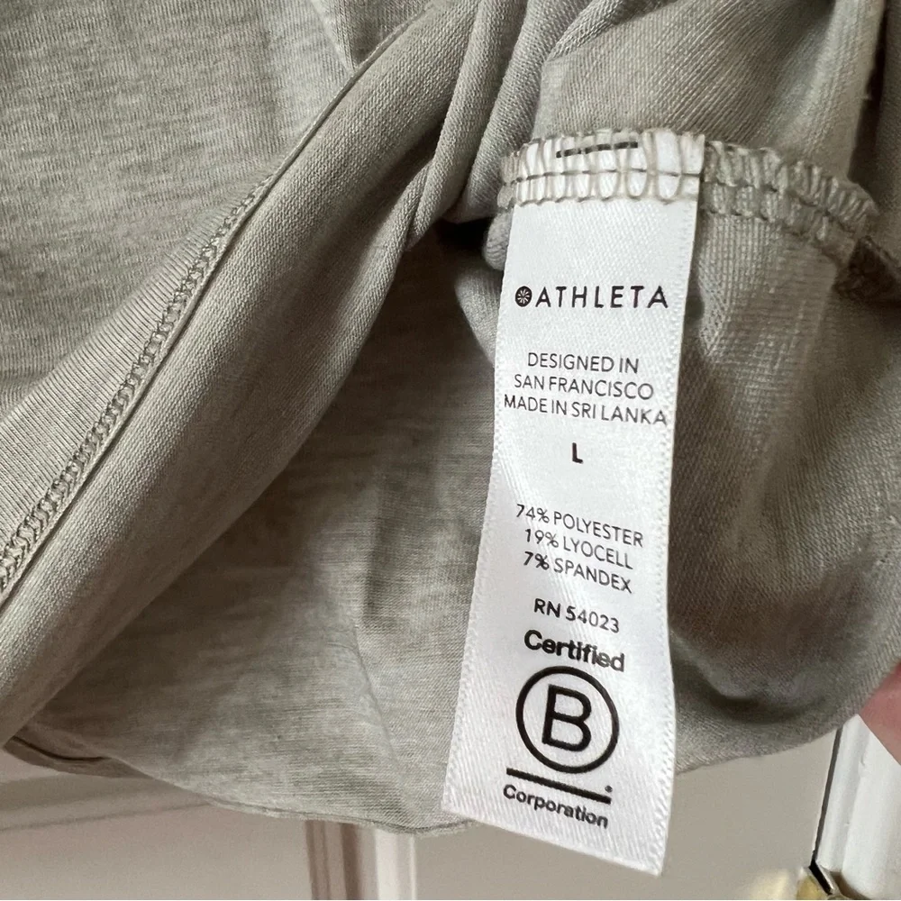 ATHLETA Train Long Sleeve Top Gray size Large - Picture 5 of 5
